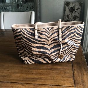 Michael kors zebra print bag